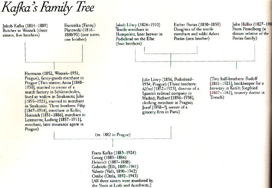 Kafka's family tree