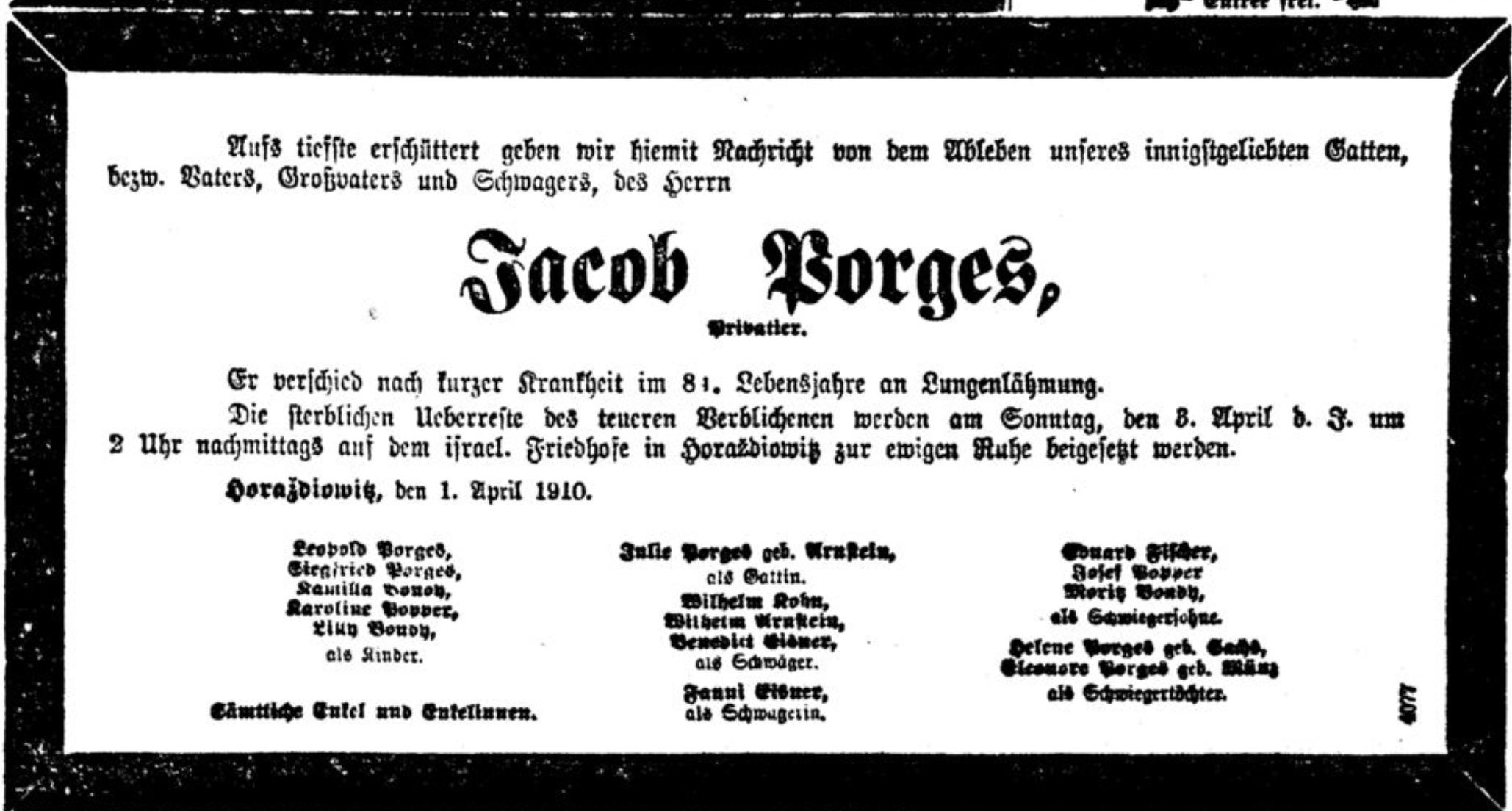 Jacob Porges (Privatier)