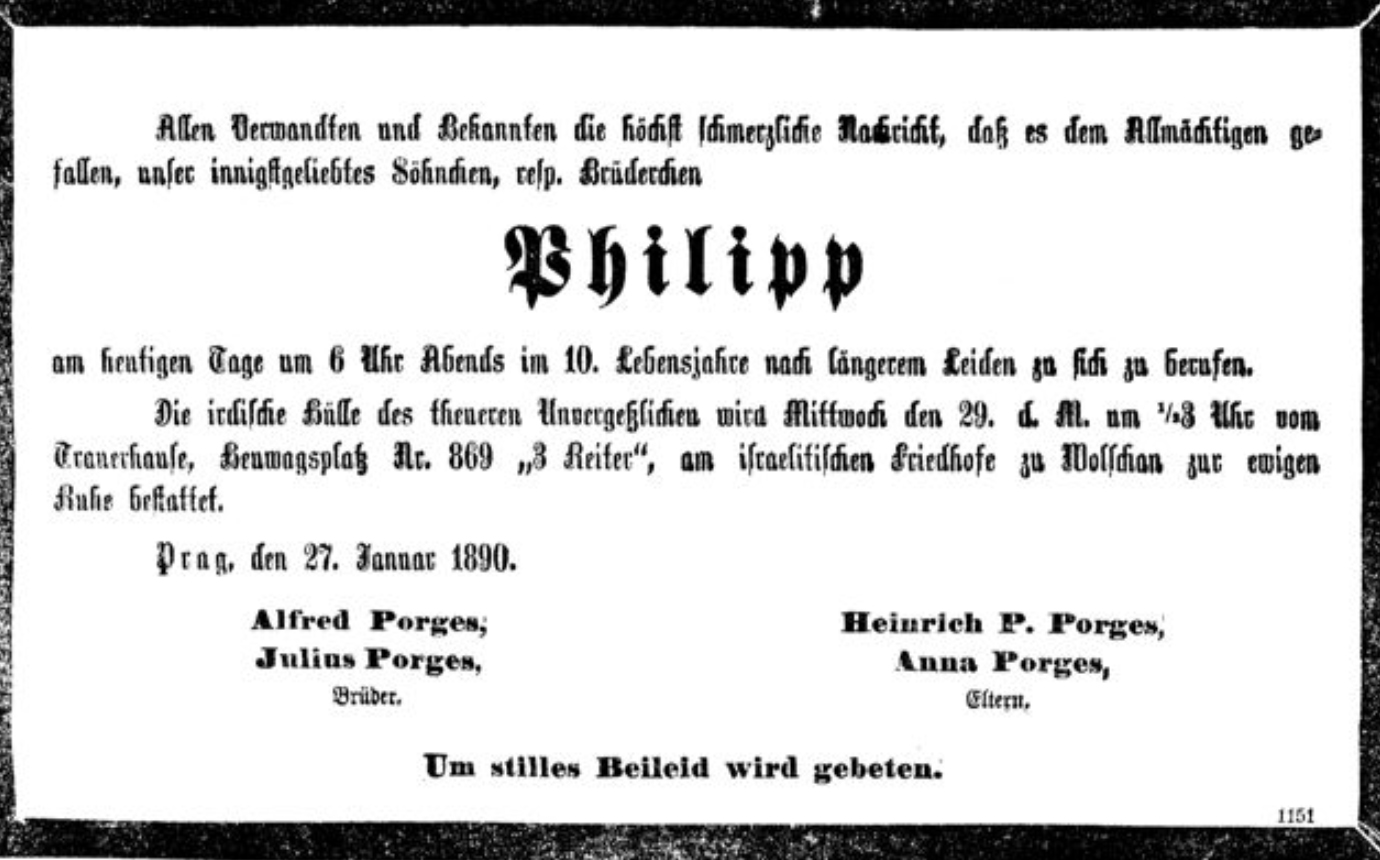 Philipp Porges (child)