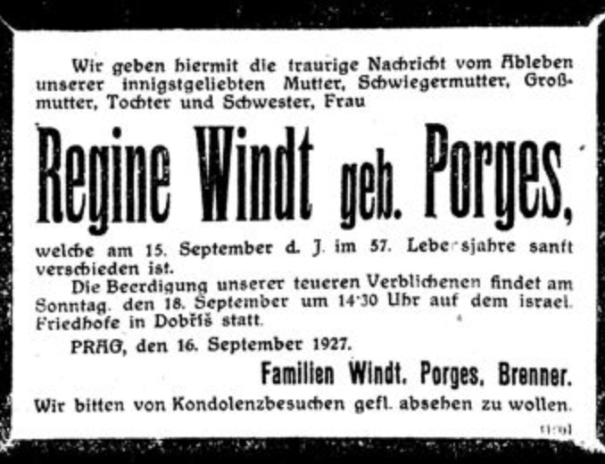 Regine Windt, geb. Porges