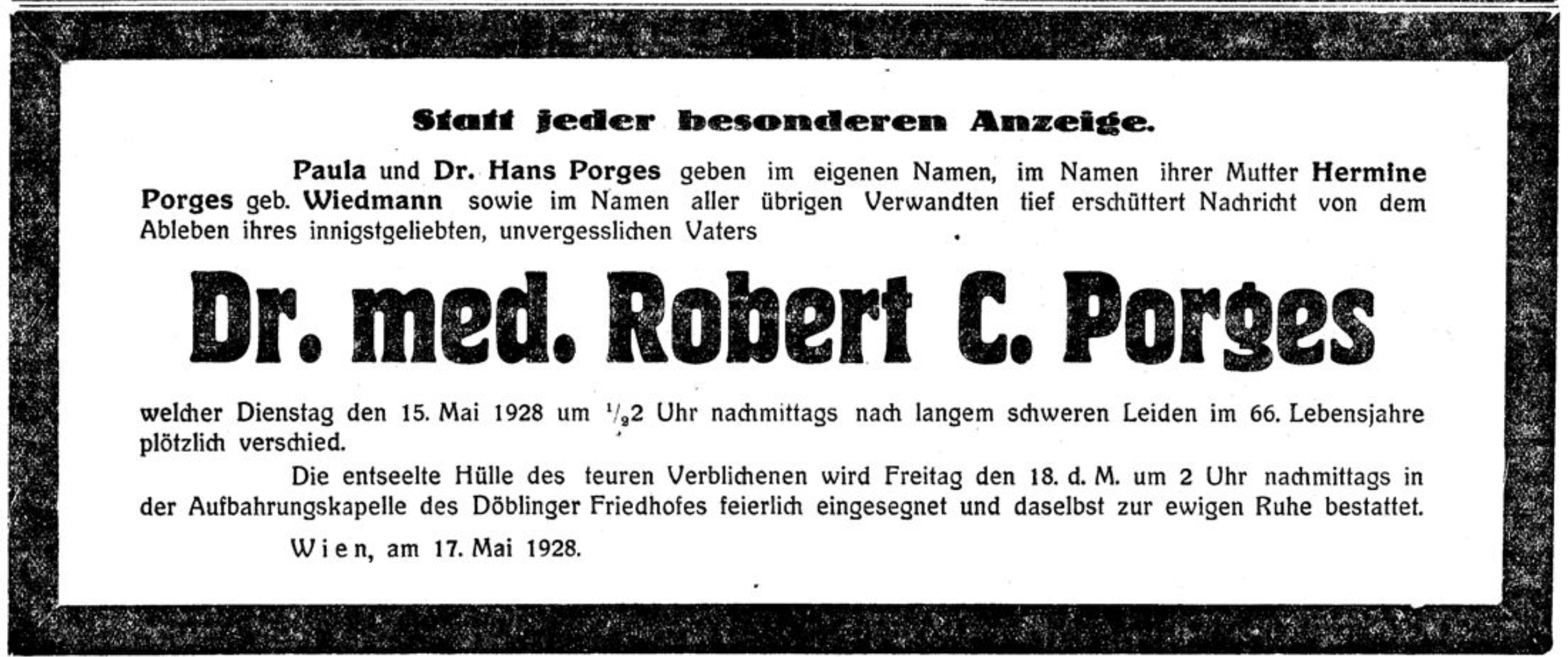 Dr. med. Robert C. Porges